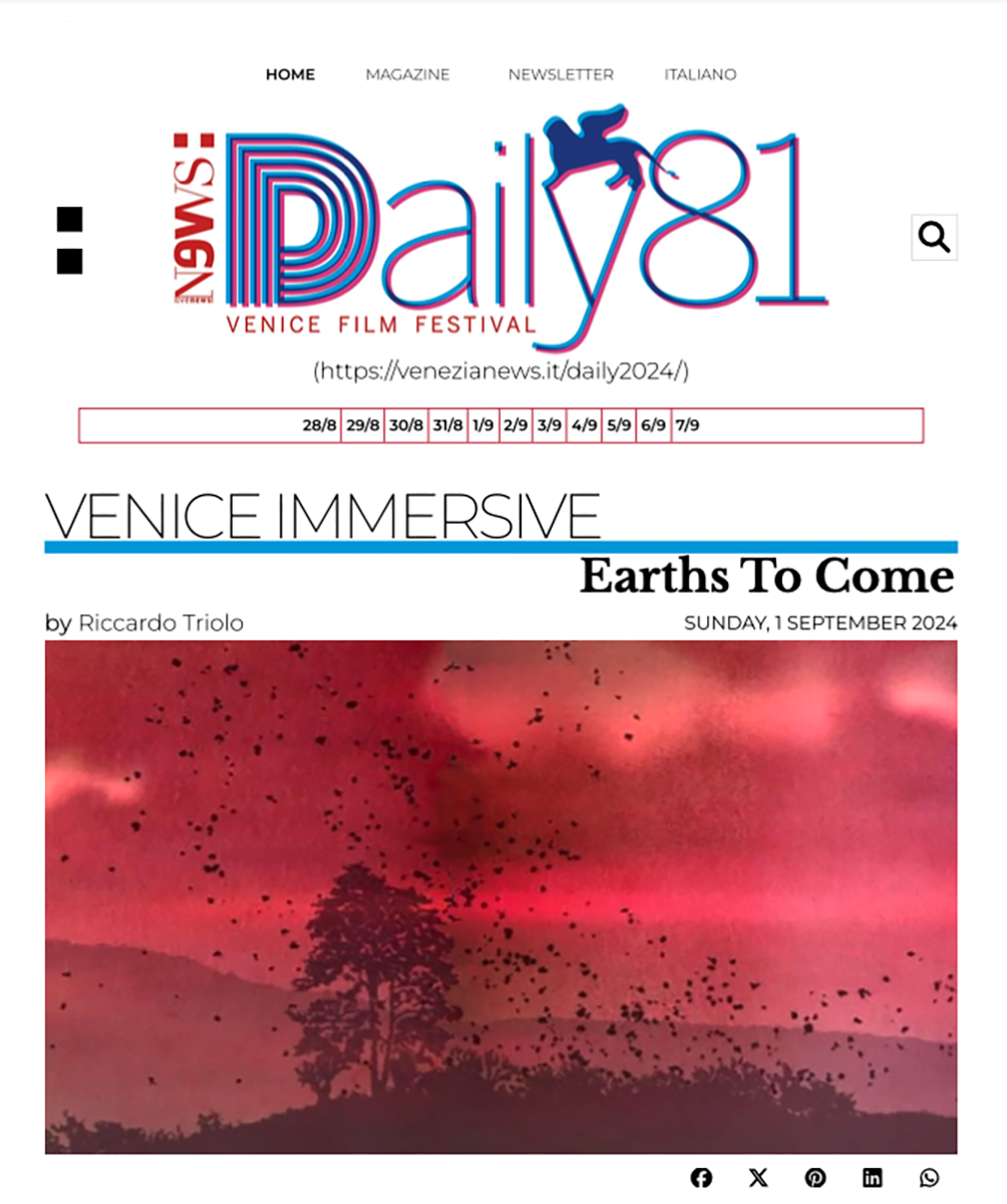 Rave Reviews for Earths to Come-Venice Version